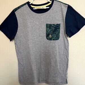 Penguin by Munsingwear Mixed Media Pocket T-Shirt Mens Size M Tropical